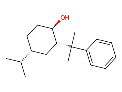 (1S,2R,4S)-(+)-4-(1-Methylethyl)-2-(1-methyl-1-phenylethyl)cyclohexanol structure