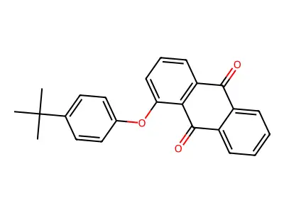 1-(4-Tert-butylphenoxy)anthracene-9,10-dione structure