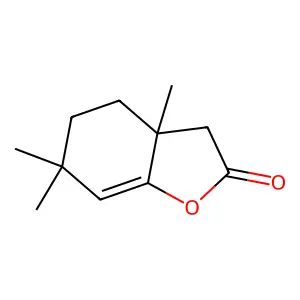 3a,6,6-trimethyl-4,5-dihydro-3H-1-benzofuran-2-one structure