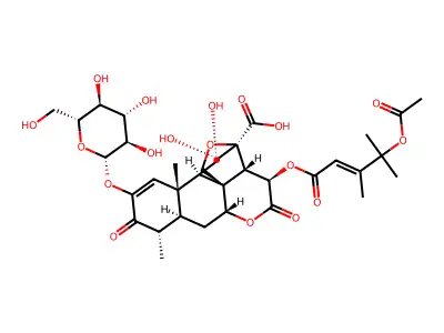 Bruceoside F structure