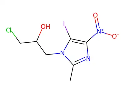 1H-Imidazole-1-ethanol, alpha-(chloromethyl)-4-iodo-2-methyl-4-nitro- structure