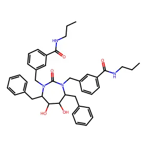 Cyclic urea deriv. structure