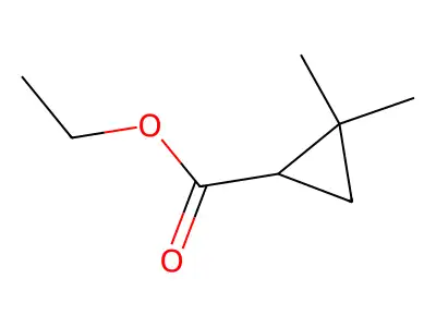 2,2-二甲基环丙烷甲酸乙酯 structure