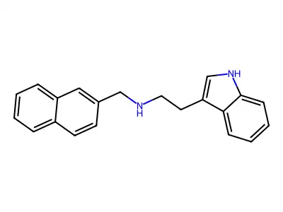 2-(1H-indol-3-yl)-N-(naphthalen-2-ylmethyl)ethanamine structure