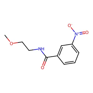 N-(2-methoxyethyl)-3-nitrobenzamide structure