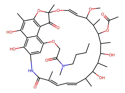 Rifamycin B butylmethylamide structure