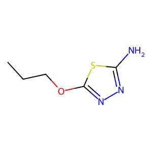 1,3,4-Thiadiazol-2-amine, 5-propoxy- structure