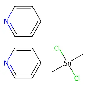 Dichloro-dimethyl-di(pyridin-1-ium-1-yl)tin(2-) structure