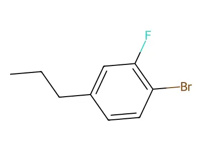 1-Bromo-2-fluoro-4-propylbenzene structure