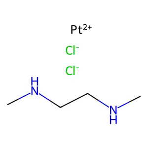 Platinum(2+) chloride--N~1~,N~2~-dimethylethane-1,2-diamine (1/2/1) structure