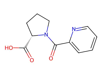 1-(Pyridine-2-carbonyl)pyrrolidine-2-carboxylic acid structure