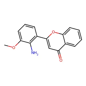 2-(2-氨基-3-甲氧基苯基)-4H-1-苯并吡喃-4-酮 structure