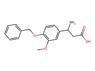 3-Amino-3-[4-(benzyloxy)-3-methoxyphenyl]propanoic acid structure