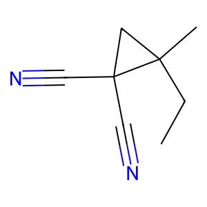 2-乙基-2-甲基-1,1-环丙烷二甲腈 structure