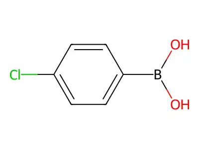 4-氯苯硼酸 structure