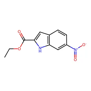 Ethyl 6-nitro-1H-indole-2-carboxylate structure