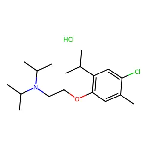 C18H30ClNO.ClH structure