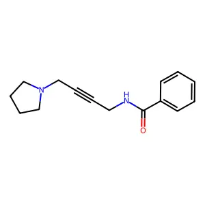 Benzamide, N-(4-(1-pyrrolidinyl)-2-butynyl)- structure