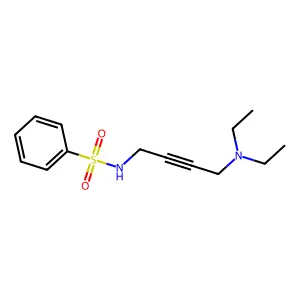 Benzenesulfonamide, N-(4-(diethylamino)-2-butynyl)- structure
