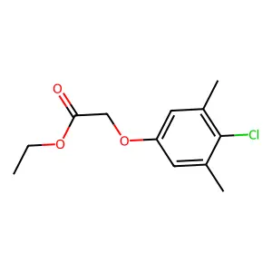 Ethyl (4-chloro-3,5-dimethylphenoxy)acetate structure