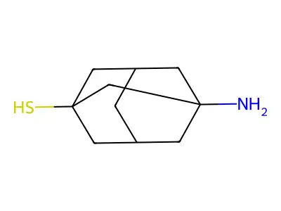 3-Aminoadamantane-1-thiol structure