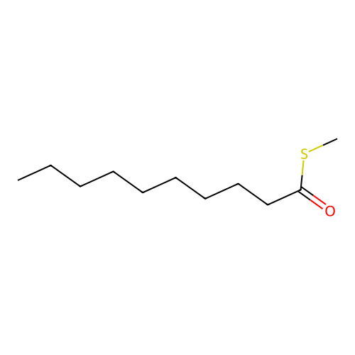 S-methylthiodecanoate structure