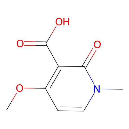 4-Methoxy-1-methyl-2-oxo-1,2-dihydropyridine-3-carboxylic acid structure