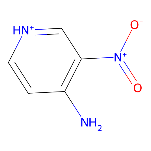 3-Nitropyridin-1-ium-4-amine structure