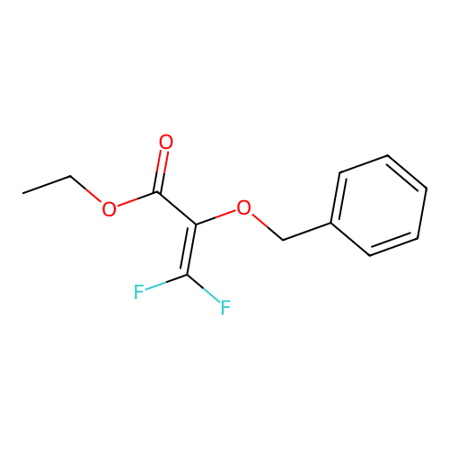 Ethyl 3,3-difluoro-2-phenylmethoxyprop-2-enoate structure