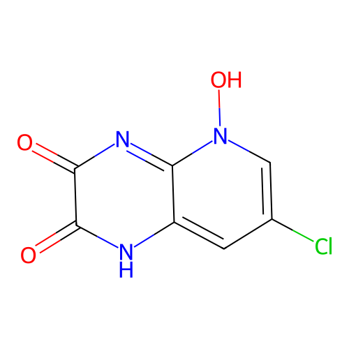 7-chloro-5-hydroxy-1H-pyrido[2,3-b]pyrazine-2,3-dione structure