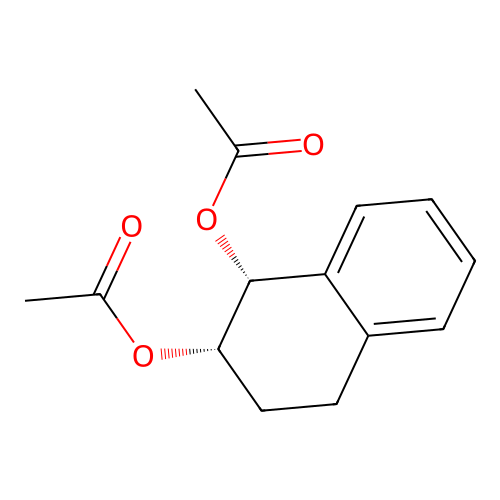 [(1R,2S)-1-acetyloxy-1,2,3,4-tetrahydronaphthalen-2-yl] acetate structure