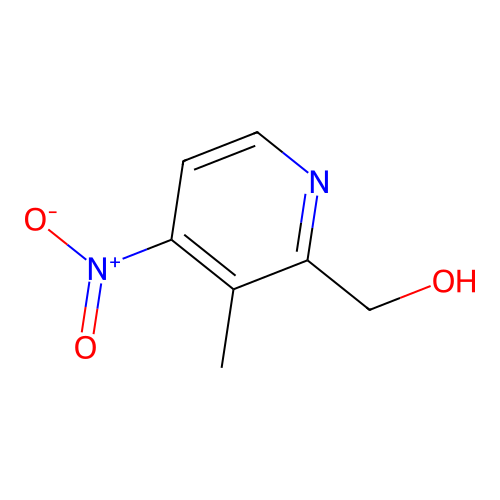 (3-Methyl-4-nitro-2-pyridinyl)methanol structure