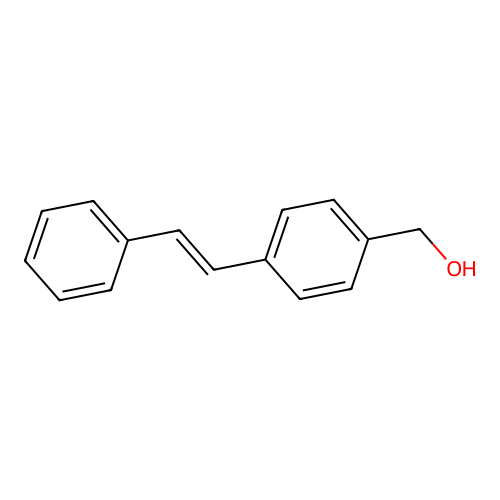 trans-4-Stilbenemethanol structure