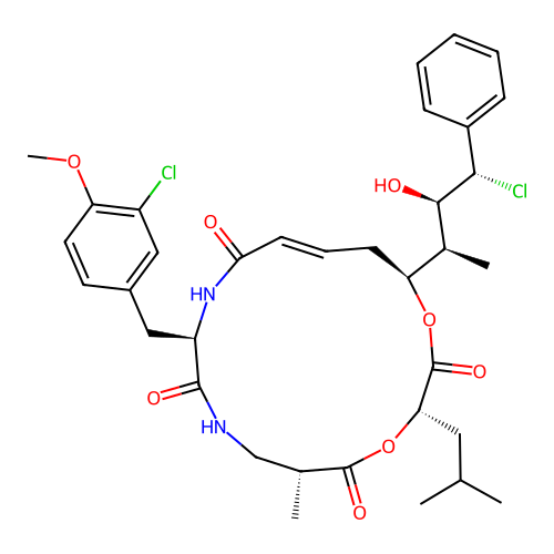 Cryptophycin 8 structure