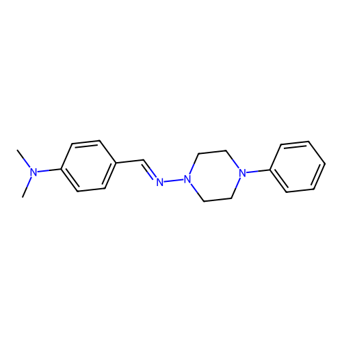 N-(4-(Dimethylamino)benzylidene)-4-phenyl-1-piperazinamine structure