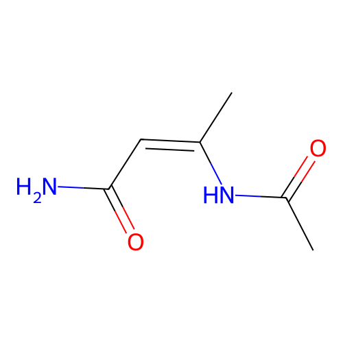 3-Acetamidobut-2-enamide structure