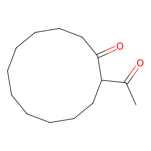 2-Acetylcyclododecan-1-one structure