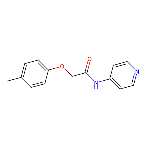 N-Pyridin-4-yl-2-p-tolyloxy-acetamide structure