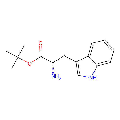 (S)-tert-Butyl 2-amino-3-(1H-indol-3-yl)propanoate structure