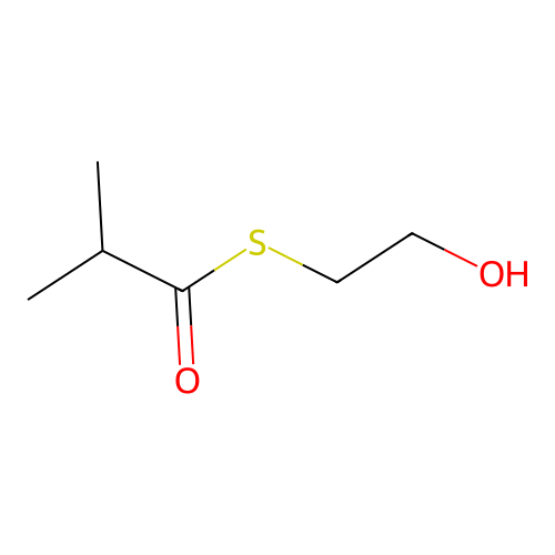 1-((2-Hydroxyethyl)sulfanyl)-2-methylpropan-1-one structure