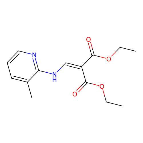 Diethyl {[(3-methyl-2-pyridinyl)amino]methylene}malonate structure