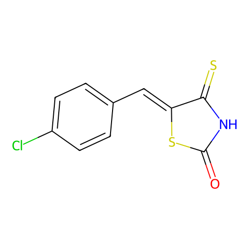 5-[(4-Chlorophenyl)methylidene]-4-sulfanylidene-1,3-thiazolidin-2-one structure