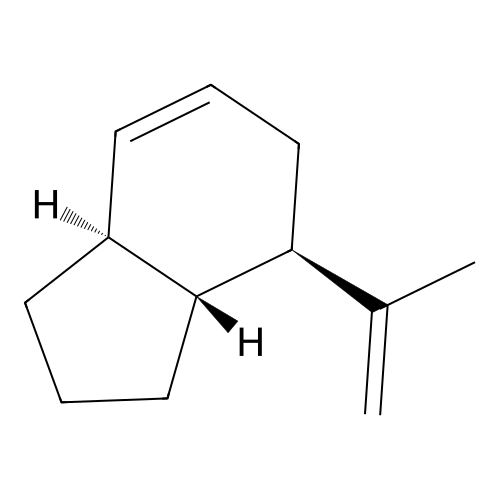 (3aR,4R,7aS)-4-prop-1-en-2-yl-2,3,3a,4,5,7a-hexahydro-1H-indene structure