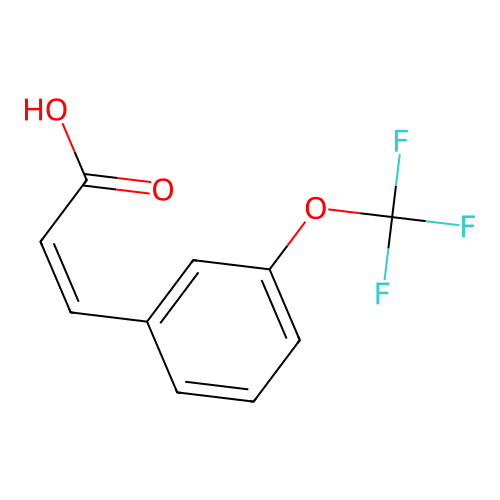 (Z)-3-[3-(trifluoromethoxy)phenyl]prop-2-enoic acid structure