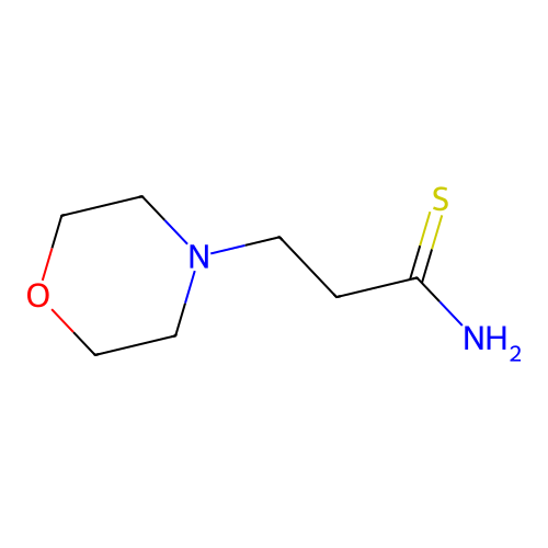 3-(Morpholin-4-yl)propanethioamide structure