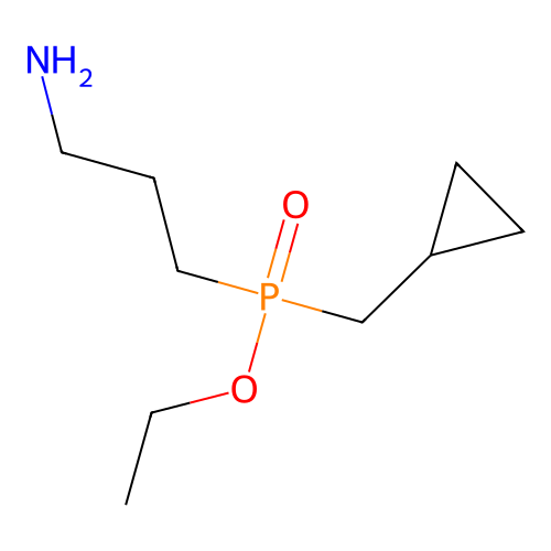3-[Cyclopropylmethyl(ethoxy)phosphoryl]propan-1-amine structure