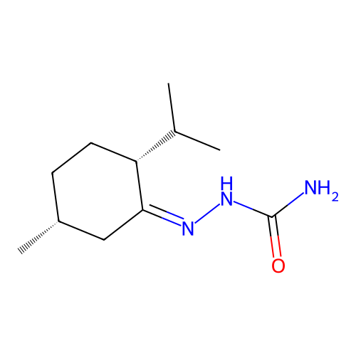 [(Z)-[(2R,5R)-5-methyl-2-propan-2-ylcyclohexylidene]amino]urea structure