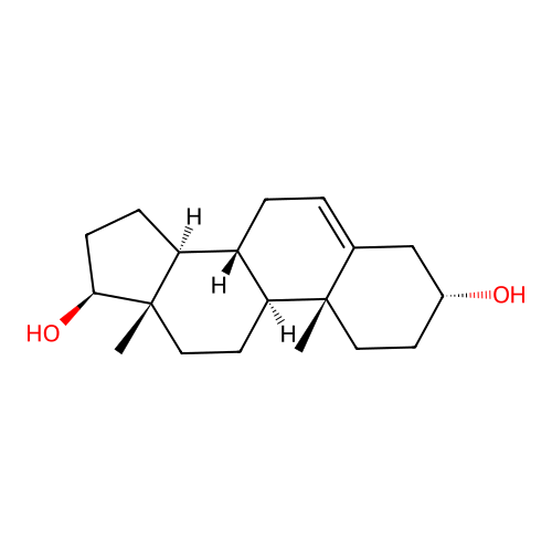 Androst-5-ene-3alpha,17beta-diol structure