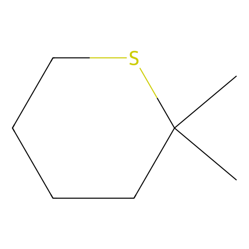 2,2-Dimethyl-thiacyclohexane structure