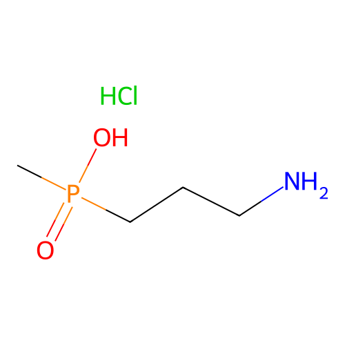 3-Aminopropyl(methyl)phosphinic acid hydrochloride structure